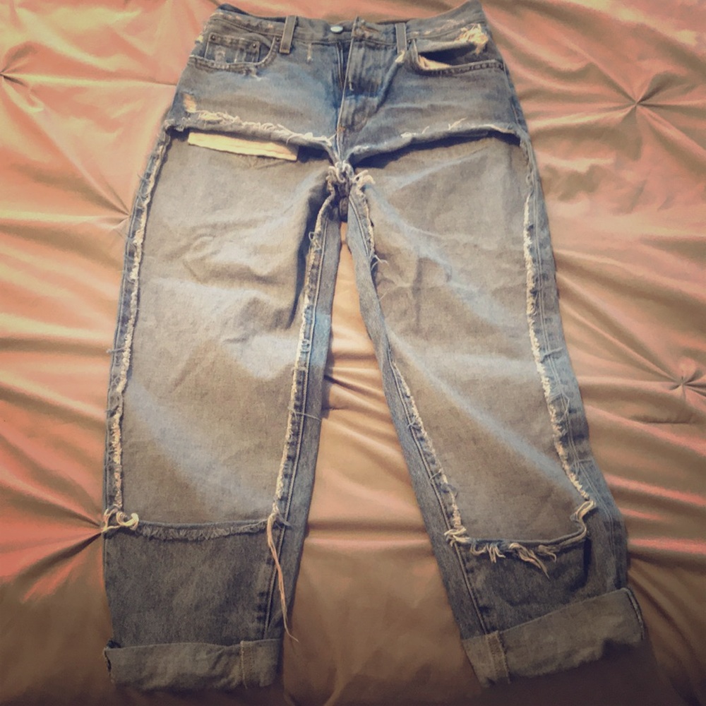 Carmar extremely destroyed denim